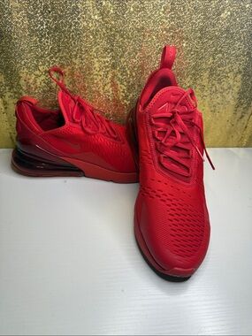 Nike Air Max 270 triple Red Athletic Sneakers
